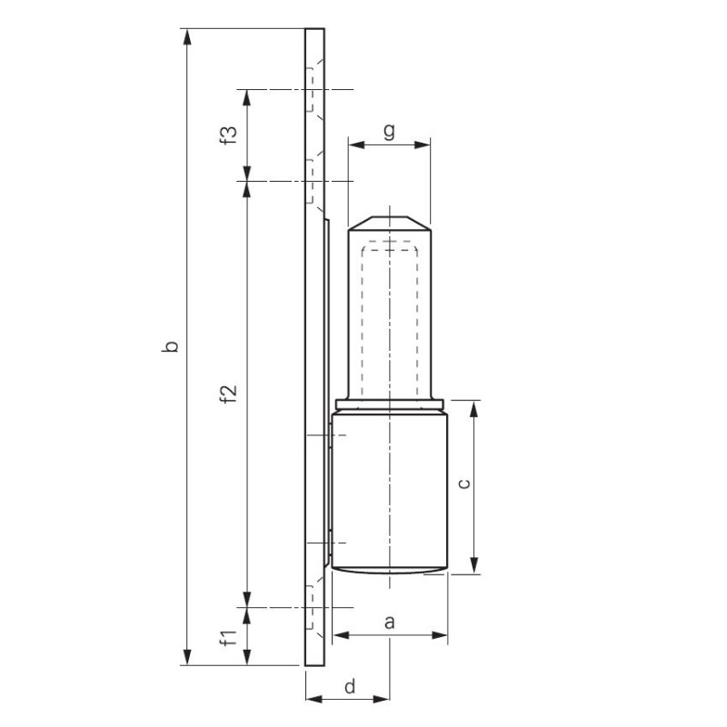 PERNIO MACHO STANDARD MARRON 8003 C/HOST. foto del producto BIGPIC L