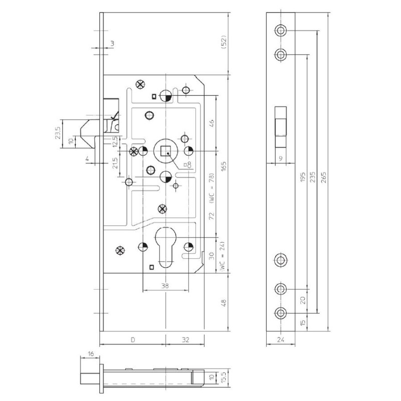 CERR. 1631 PZ INOX F/24/55 PICO DE LORO foto del producto BIGSKZ L