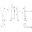 CJTO.1739/300 PZ INT.TIRADOR EXT.F9. (AN.58-67)BREST PLUS foto del producto